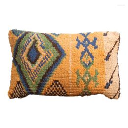 Pillow /Decorative Long-Haired Moroccan Carpet Imported Wool Sofa Car Back Waist Pillow/Decorative