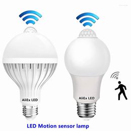LED Motion Sensor Lamp E27 Universal Safety Night Light AC110V 220V Saving Energy Bulbs PIR Decor Ampoule