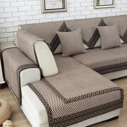 Chair Covers Modern Brief Style Dark Colour Resistant To Dirt Fabric Sofa Cover Towel Cushion Four Seasons Available Home Wedding Decoration