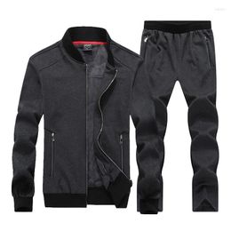 Men's Tracksuits AmberHeard 2022 Fashion Winter Sporting Suit Men Set Jacket Pant Sweatsuit 2 Piece Sportswear Thicken Tracksuit Clothing