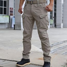 Men's Pants 2022 High Quality Outdoor Summer Men's Camouflage Overalls Loose Trousers Cargo Men Streetwear Stacked Sweatpants