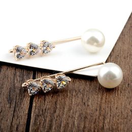 Artificial Pearl Brooch Pins Anti-Exposure Neckline Pins for Women Vintage Dresses Cardigan Collar Wedding Party Decorations