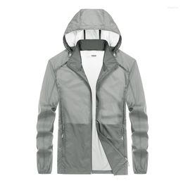Men's Jackets 2022 Spring/Summer Outdoor Short Casual High Quality Nylon Windproof UV Sunscreen Clothing Skin Clothes Solid Colour