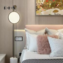 Floor Lamps Modern Metal Imitate Marble Lamp Ins Wind A Living Room Bedroom Minimalist Light Luxurious Originality Golden