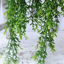 Decorative Flowers 4Pcs Artificial Trailing Plants Fake Hanging Faux Foliage Greenery Plant For Garden Pot Basket Decor