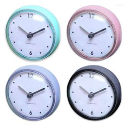 Wall Clocks Bathroom Waterproof Hanging Suction Cup Clock Simple Design Watch For Home Bedroom Living Room DecorationsWall