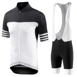 road bike clothing mens UK - Men Black-White Cycling Jersey Set 2022 Maillot Ciclismo Road Bike Clothes Bicycle Cycling Clothing D11201G