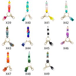 UPS New Silicone Beaded Necklace Work ID Student ID Pendant Tassel Rope