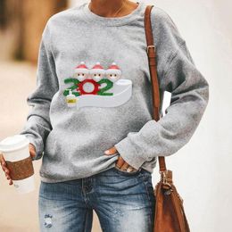 Women's T Shirts Women's T-Shirt Feitong Christmas Fashion Casual Print O-neck Long Sleeves Tunic Autumn Tops T-shirts Women 2022