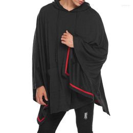 Men's Jackets Men's Trendy Men Jacket Oversized Batwing Sleeve Cloak Casual Loose Coat Outerwear Top