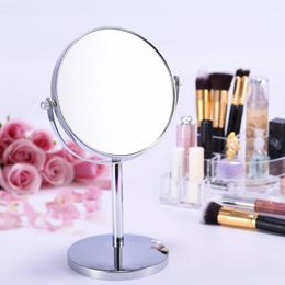 Compact Mirrors Portable Double Side Rotate Mirror Magnifying Makeup Table Desk Standing Dresser Cosmetic Women Beauty