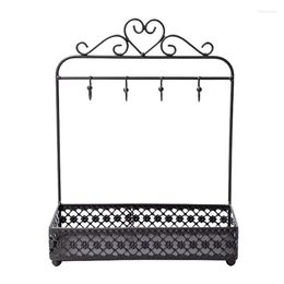 Jewellery Pouches Organiser Display Stand With Ring Tray Table Top Hanging Holder For Earring Necklace Bracelet