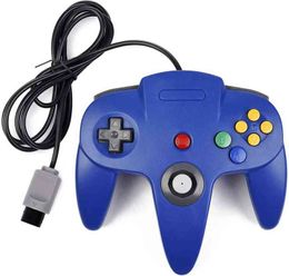 Game Controllers Joysticks 64 Wired Controller for 64 N64 Console Blue T220916