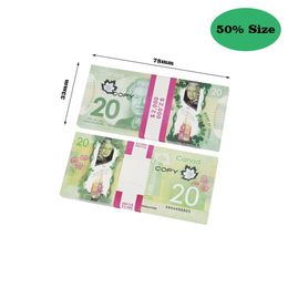 Prop Canadian Game Copy Money DOLLAR CAD NKNOTES PAPER Training Fake Bills MOVIE PROPS273I