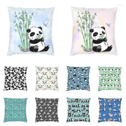 Pillow Cute Animal Panda Bear Throw Case 45 45cm Home Decorative Modern Cover For Sofa Car Pillowcase With Zipper