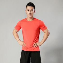 Mens T-Shirts Clothing Tees T-Shirts Tracksuits Men's fitness sports T-shirt stretch breathable tight-fitting outdoor running quick-drying casual short-sleeved