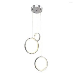 Pendant Lamps Modern LED Chandelier Height Adjustable Crystal Lamp Ceiling Aluminum Alloy Warm Light 3500K 36W