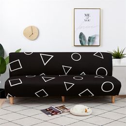 Chair Covers Spandex Sofa Bed Cover Without Armrest Folding Sofa Cover Elastic Couch Cover Sofa Slipcovers for Living Room Modern Home Decor 220919