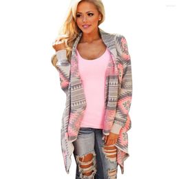 Women's Sweaters Wholesale-2022 Femme Knitwea Autumn Winter Pink Shrugs Cardigan Poncho For Women Fall Asymmetrical Long Knitted