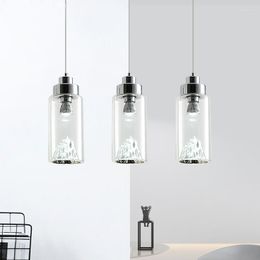 Pendant Lamps Modern Creative Glass Chandelier LED Living Room Dining Bedroom Bedside Simple Coffee Shop Front Desk Nordic Lighting