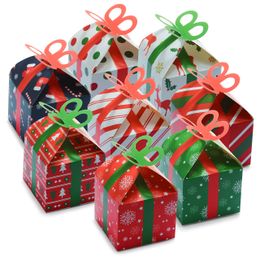 Christmas Decorations 24 Assorted 3D Gift Boxes Holiday Goodie Paper Xmas Treats Party Favors Drop Delivery 2022 Packing2010 Ambgr