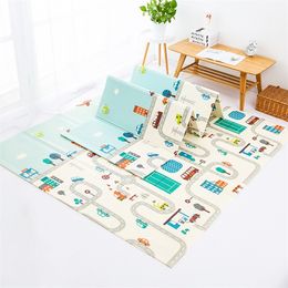Play Mats 200x150x0.5cm Game Baby Crawling Blanket Soft Floor Carpet Folding Kids Rug mat Waterproof for Toddler Infant 220916