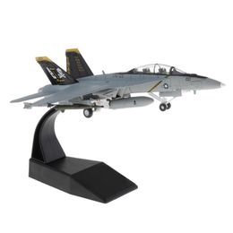 Diecast Model car 1/100 Scale F/A-18 Strike Fighter Plane Display with Stand 220919