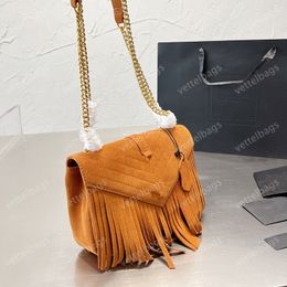 Tassel Crossbody Women Shoulder Bags Luxury Designer Handbags Fashion Messenger Bag Chian Strap Envelope Original 3 Colours Flap Wallet Classic Purse Wholesale