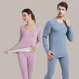 Men's Thermal Underwear Men Women Light Warm Soft Comfortable Long Johns Seamless Lingerie For Winter