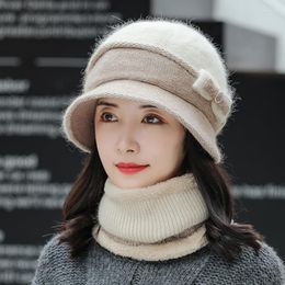 Berets Winter Hats Women Add Wool Warm Knitting Hat Qiu Dong The Day Old Woman With Thick Mother Cap