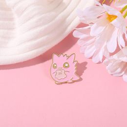 unique enamel pins Canada - Brooches Anime Happy Ghost Hard Enamel Pin Cartoon Ditto Badge Fashion Funny Lapel Backpack Pins Decor Unique Gift