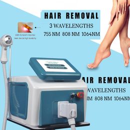 Triple Wavelength Other Beauty Equipment Hair Removal Machine 2000W Diode Laser Cooling Head Women Painless Face Body Epilator Cold Laser Therapy Device