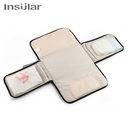 Changing Pads Covers Insular 3 in 1 Waterproof Pad Diaper Travel Multifunction Portable Baby Cover Mat Clean Hand Folding Bags 220919