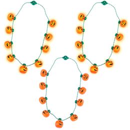 Christmas Decorations L Led Light Up Halloween Pumpkin Lantern Necklace For Holiday Party Favours Drop Delivery 2022 Carshop2006 Amyuv