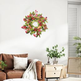 Decorative Flowers Fashion Design Cute Rattan Wreath Spring Doors And Windows Hanging Home Decoration Accessories