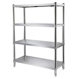 Stainless Steel Cabinet Shelves Shelving Unit Heavy-Duty Shelf Suitable for Kitchen Commercial Restaurant Garage Storage
