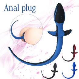 Beauty Items A36 Silicone Dog Tail Anal Plug Backyard Butt SM sexy Toys For Men And Women Cross-dressing Expander Adult Erotic