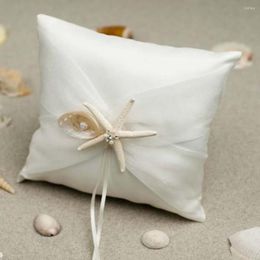 Party Decoration Exquisite Beautiful Ring Pillow Cushion Fabric For Wedding Elegant Sea Star Decor