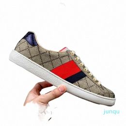 casual Shoes Designer Shoes Leather Lace Up Trainer Print Luxury Vintage Lover New Fashion Men Women