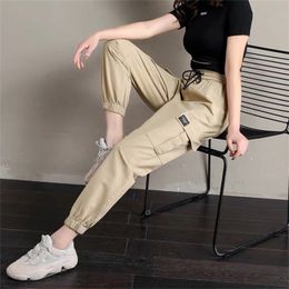 Women's Pants Capris Women Cargo Casual Streetwear Harajuku Hip Hop Harem Jogger Sweatpants High Waist Loose Female Trousers 220916