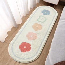 Carpets Fluffy Soft Bedroom Carpet Cute Children s Bedside Rug Kids room Non Slip Baby Playmats Floor Mat Long Living Room Mats 220906