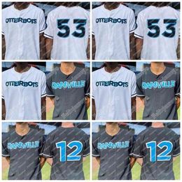 GlaC202 2021 Danville Otterbots Custom Baseball Jerseys For Mens Womens Youth Double Stitched Name and Number Mix Order