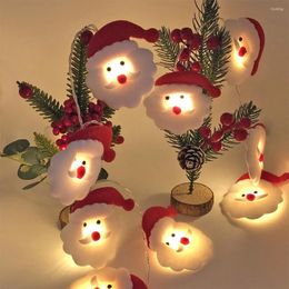 Weihnachtsdekorationen, 1,65/3 Meter, 10/20 Lichter, Streifenlicht, thematische LED-Lichterkette, batteriebetrieben, Party, Bankett, Beleuchtung, Dekor