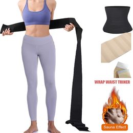 Womens Shapers Invisible Wrap Waist Trainer Slimming Tummy Belt Corset Trimmer Body Shaper for Plus Size 220919