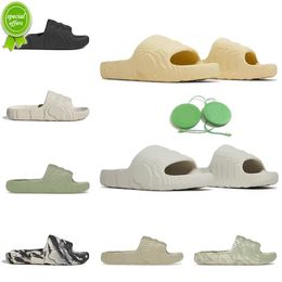 TOP Sandals Slides Sandals Designer Sliders Slip-On Flip Flops Outdoor Slipper Slide Sandal Magic Lime Desert Sand Black Grey Mens 2022 Men Women