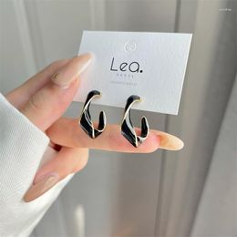 Hoop Earrings BanFu High-Grade Women Luxury Chic Korea Elegant Party Daily Statement For Lady Girl Valentine's Day Gift