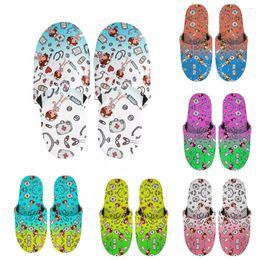 Slippers WHEREISART Nurs Pattern Home For Women Winter Family House Shoes Indoor Bedroom Zapatillas Casa Mujer Drop