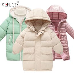 Down Coat Winter Girls Coats For Boys High Quality Jackets For Kids Clothes Warm Girls boys Jackets Coats long Hooded Kids Outerwear 220919