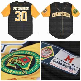 GlaC202 Big Boy Pittsburgh Crawfords Custom NLBM Negro Leagues Baseball Jersey Stiched Name Stiched Number Fast Shipping