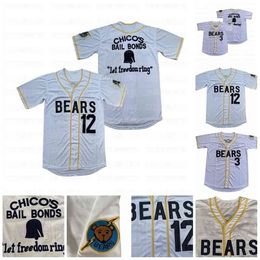 GlaC202 Bad News Bears #12 Tanner Boyle 3 Kelly Leak Movie 1976 Chico's Bail Bonds Baseball Jersey In Stock